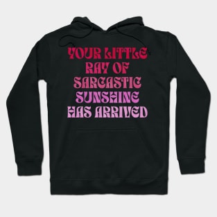 Your Little Ray of Sarcastic Sunshine Has Arrived Hoodie